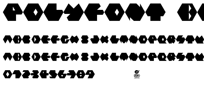 PolyFont Black font