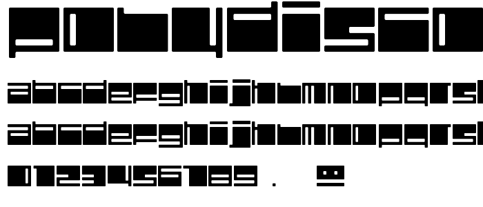 Polydiscous font