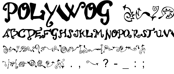 Polywog font