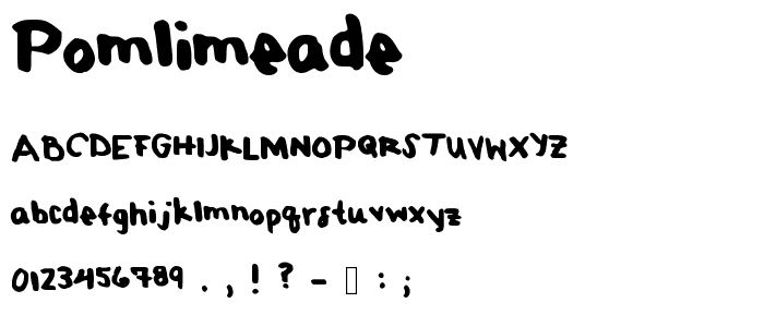 PomLimeade font