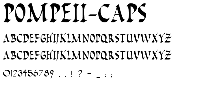 Pompeii Caps font