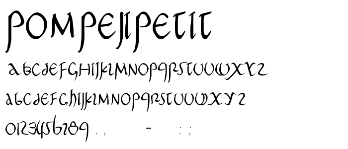 PompejiPetit font
