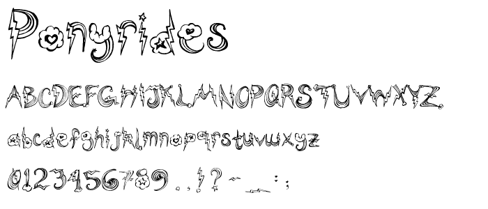PonyRides font