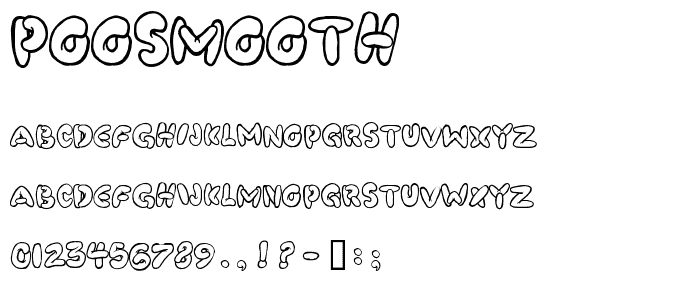 PooSmooth font