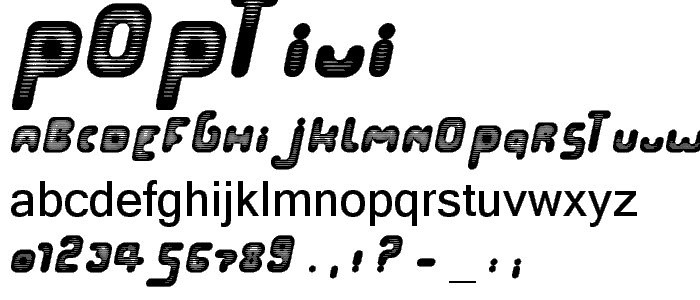 PopTivi font