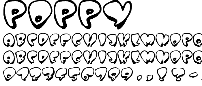 Poppy font