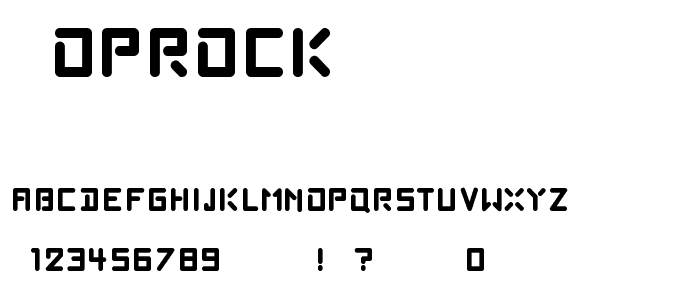 Poprock font