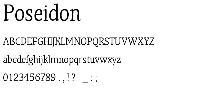 Poseidon font