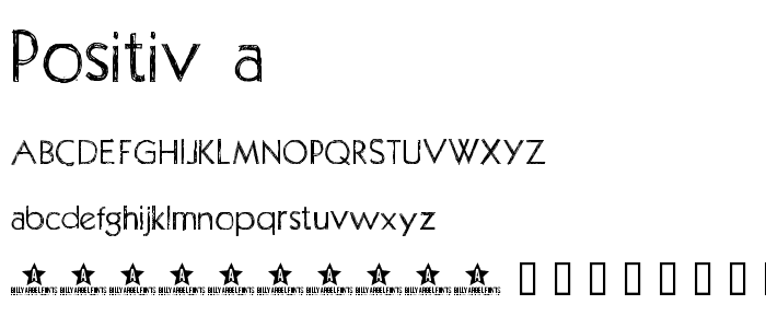 Positiv-A font