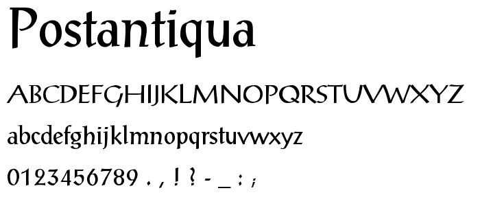 PostAntiqua font