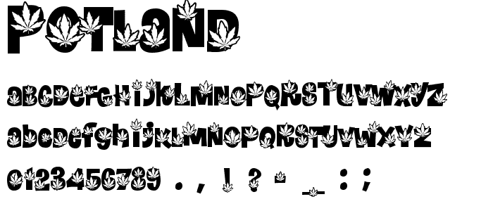 PotLand font