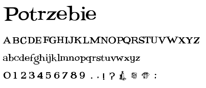 Potrzebie font