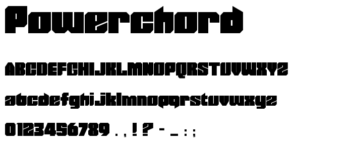 PowerChord font