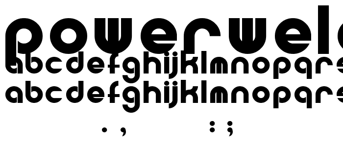 Powerweld font