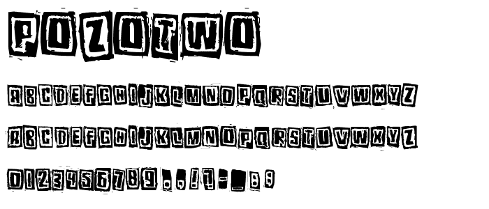 Pozotwo font