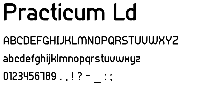 Practicum_LD font