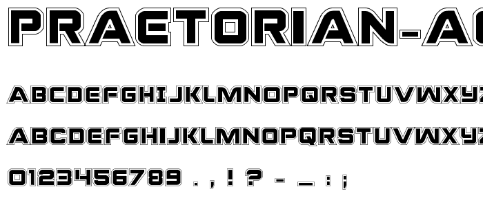 Praetorian Academy Regular font