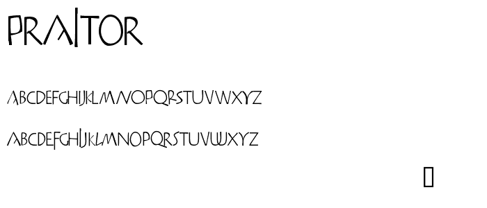 Praitor font