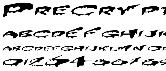 PreCrypt font