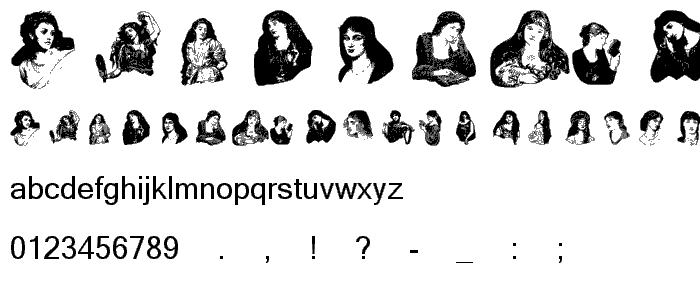 PreRaphaelites font