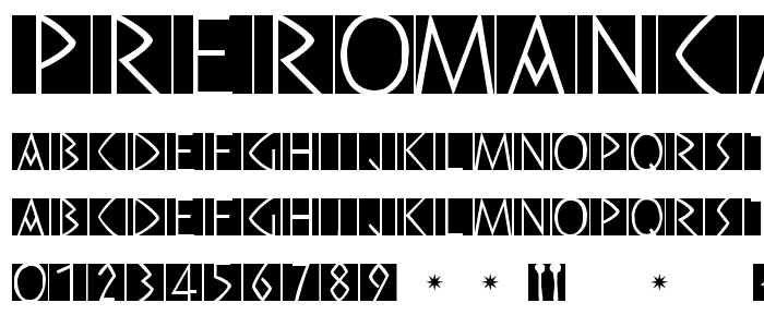 PreRomanCaps font
