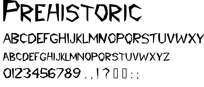 Prehistoric font