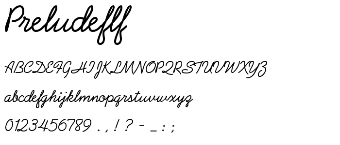 PreludeFLF font