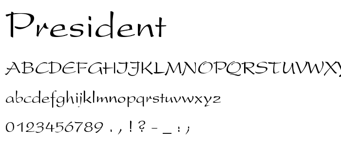 President font