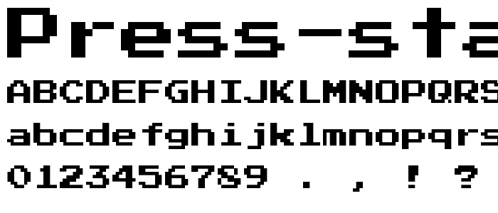 Press Start 2P font