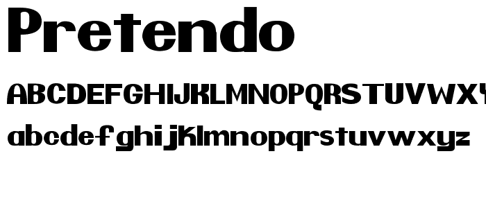 Pretendo font