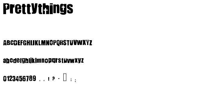 PrettyThings font