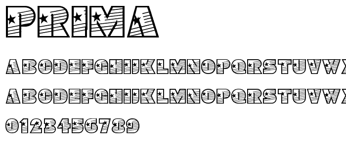 Prima font