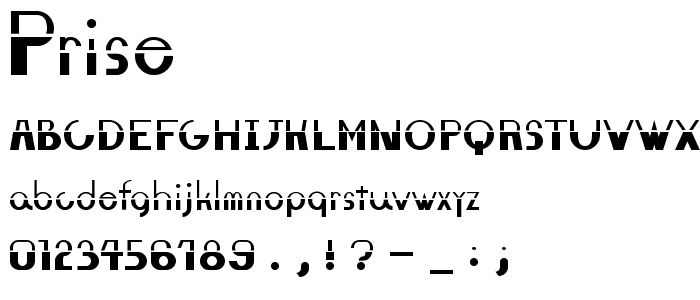 Prise font