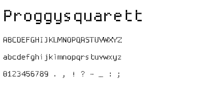 ProggySquareTT font