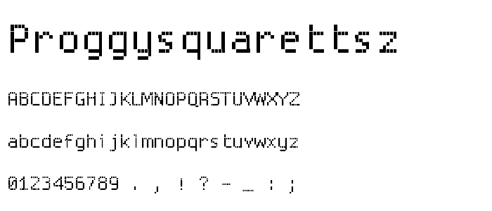 ProggySquareTTSZ font