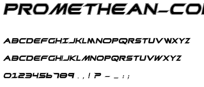 Promethean College Italic font