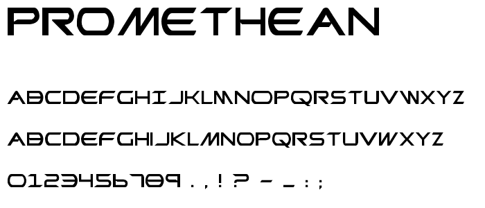 Promethean font