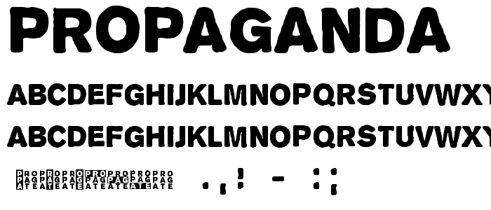 Propaganda font