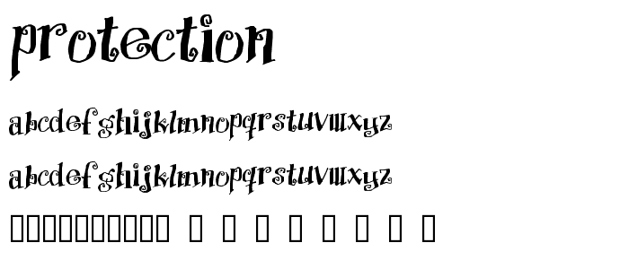 Protection font
