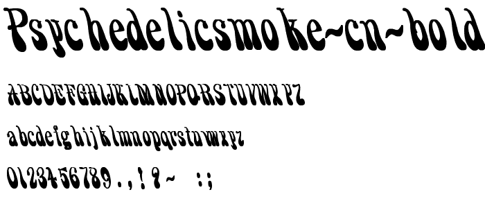 PsychedelicSmoke Cn Bold font