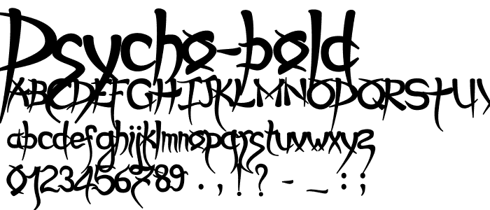 Psycho Bold font