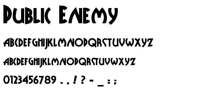 Public-Enemy font