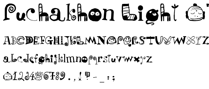 Puchakhon_Light_07 font