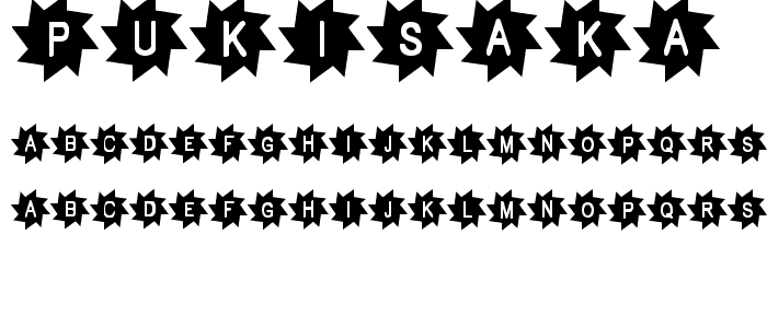Pukisaka font