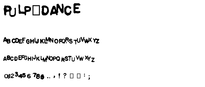 Pulp Dance font