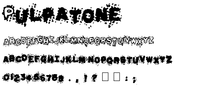 Pulpatone font