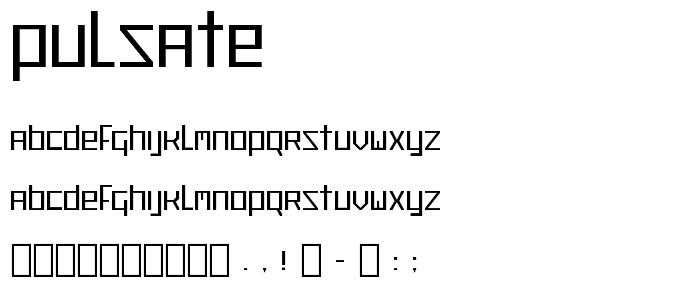 Pulsate font