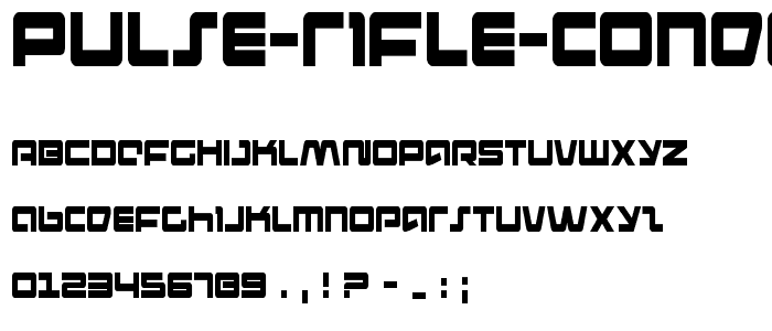 Pulse Rifle Condensed font