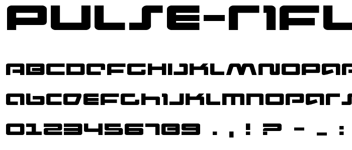 Pulse Rifle Expanded font