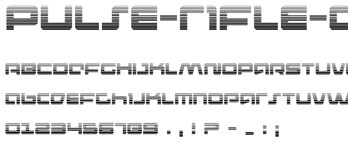 Pulse Rifle Gradient font